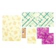 Bee's Wrap Bienenwachspapier Set - Purple & Geometry - 7 Stck