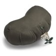 Kapok Zafu Yogakissen - Halbmond - Deep Olive