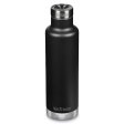 Thermoflasche aus Edelstahl - Pour Through - Schwarz - 750 ml.