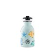 Kinder Trinkflasche mit Strohhalm - 250 ml - Sea Friends