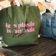 Shopper aus Bio-Baumwolle - Less Plastic - Grn
