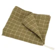 Geschirrtuch aus Leinen - Olive Check