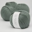 Dicke biologische Merinowolle Garn 50g - Dusty Green 33