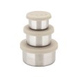 Haps Trio Aufbewahrungsbehlter - 3 Stk - Oyster Grey