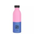 Trinkflasche aus Edelstahl - 500 ml - REactive - Pink/Blau