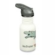 Trinkflasche mit Strohhalm & Sportverschluss - 355 ml - Dino Skate