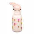 Trinkflasche mit Trinkhalm & Sportverschluss - 355 ml - Ice Cream