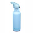 Trinkflasche mit Strohhalm & Sportverschluss - 532 ml - Clear Sky