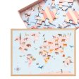 Puzzle fr Kinder mit 42 Teilen - Weltkarte mit Tieren