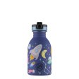 Kinder Trinkflasche mit Strohhalm - Space Friends