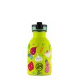 Kindertrinkflasche mit Strohhalm - Veggie Friends