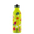 Kinder Trinkflasche mit Strohhalm - Veggie Friends