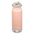 Thermo-Trinkflasche mit Strohhalm - 946 ml - Peach