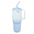 Groe RISE Thermobecher mit Strohhalm - 1065 ml - Ice Blue