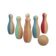 Bowling-Set aus Kork - Little Skittles