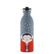 Kinder Trinkflasche mit Sportverschluss - Happy Penguin