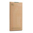 Glasstrohhalme aus gehrtetem Glas - inkl. Brste - 6 Stck