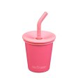 Kids Cup - Kinderbecher mit Strohhalm - Rouge Red