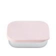 Edelstahl Brotdose - 3 F�cher - Soft Rose