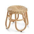 Kinderhocker aus handgeflochtenem Rattan